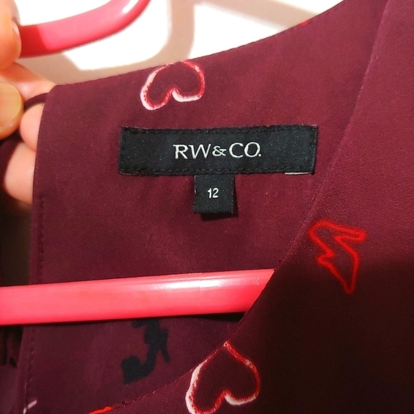 RW & Co Burgundy Midi Dress - Picture 8 of 10